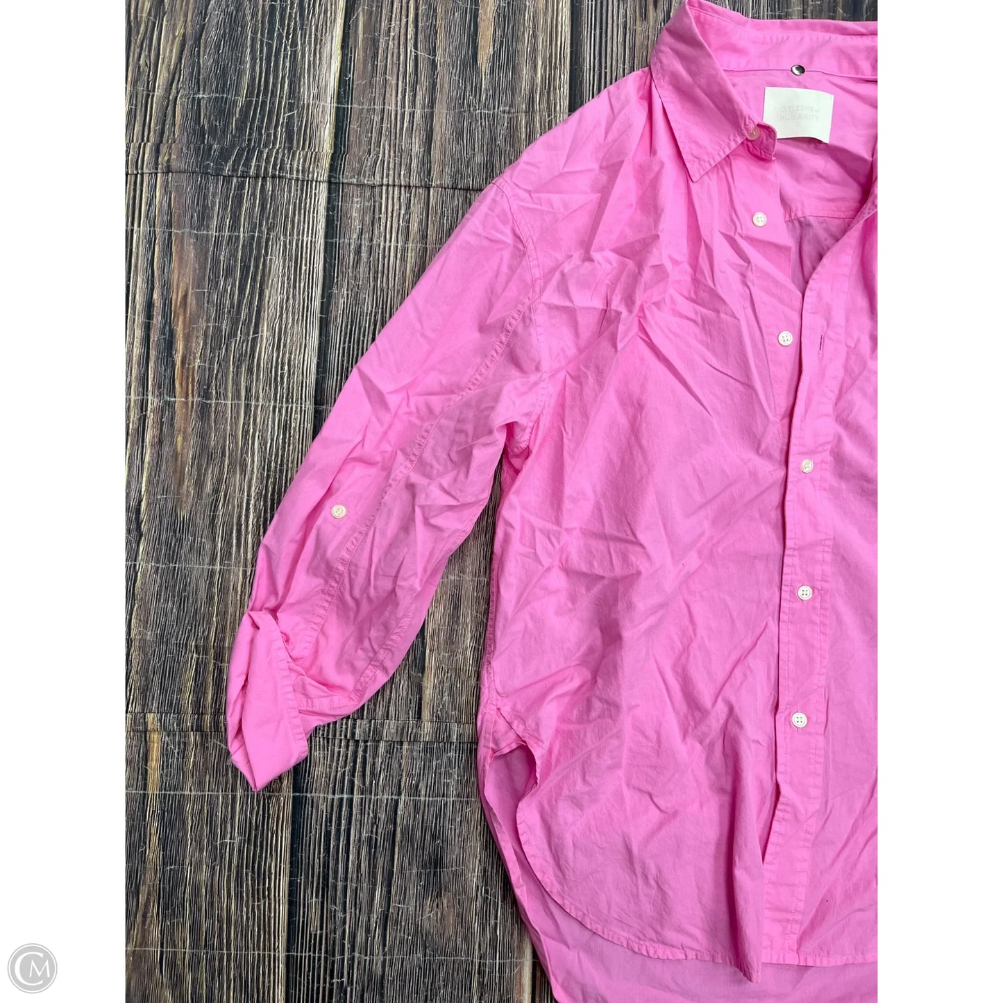 Top Long Sleeve By Citizens Of Humanity In Pink, Size: L