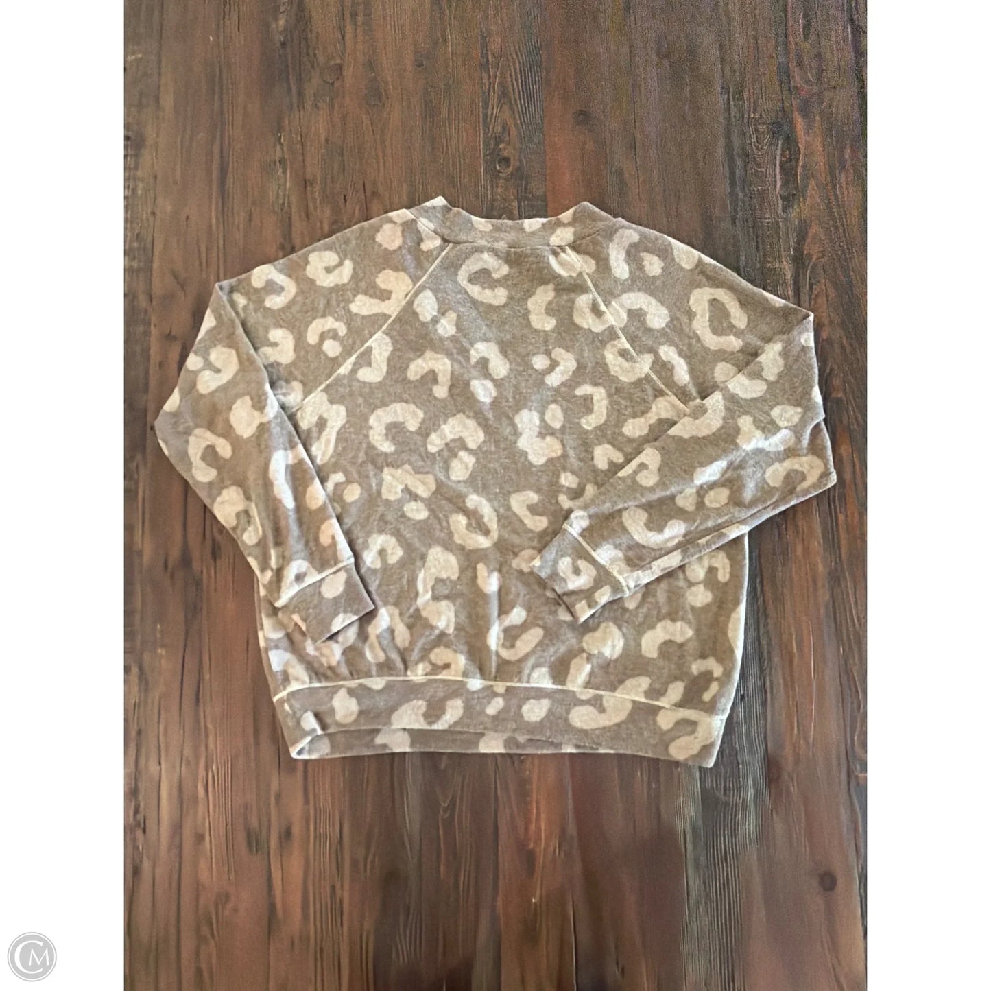 Top Long Sleeve By Gaze In Brown, Size: S