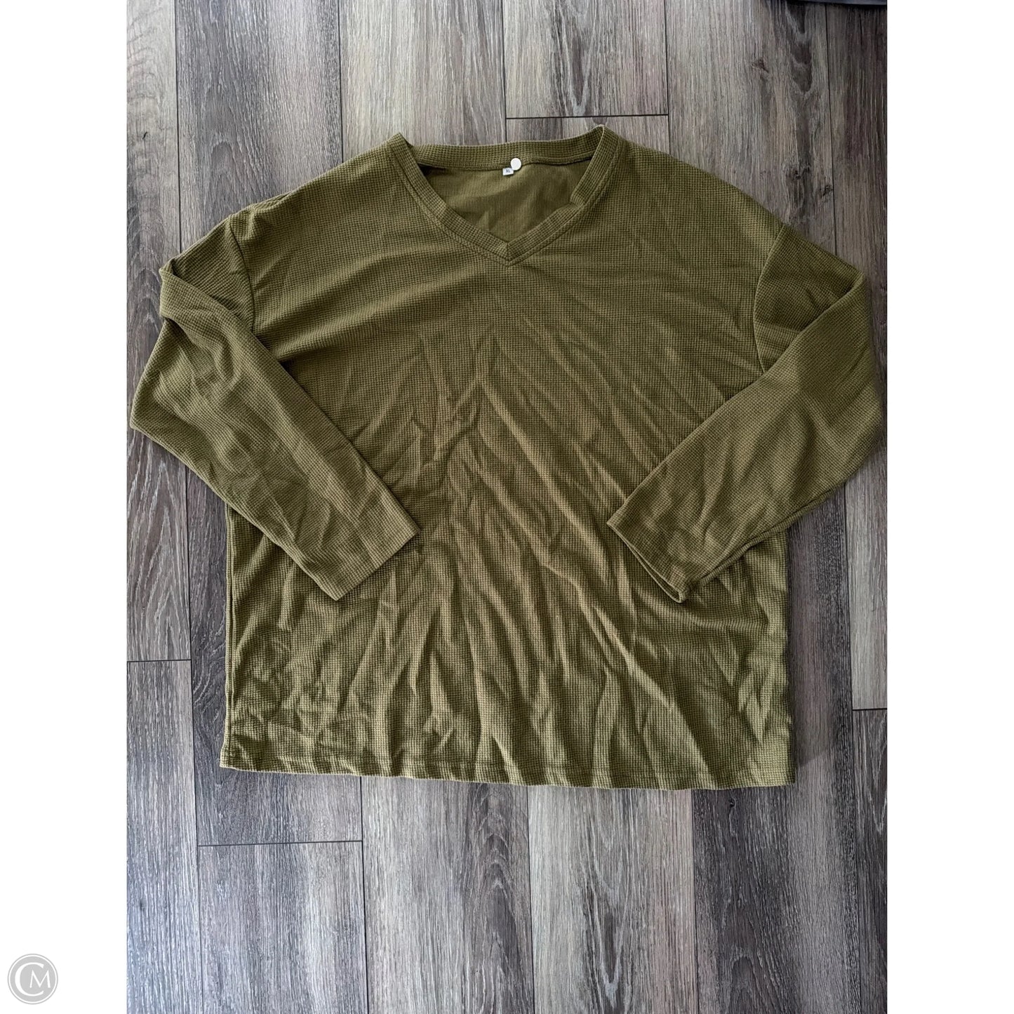 Top Long Sleeve Basic By Clothes Mentor In Green, Size: Xl
