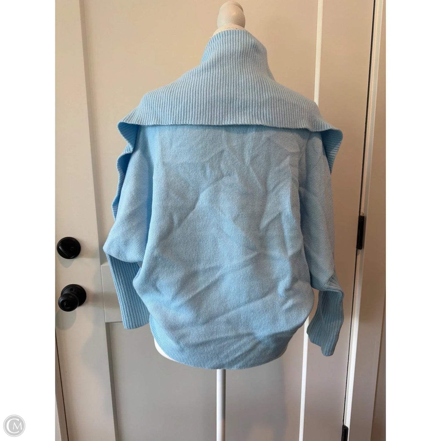 Sweater Cardigan By Chicme In Blue, Size: L