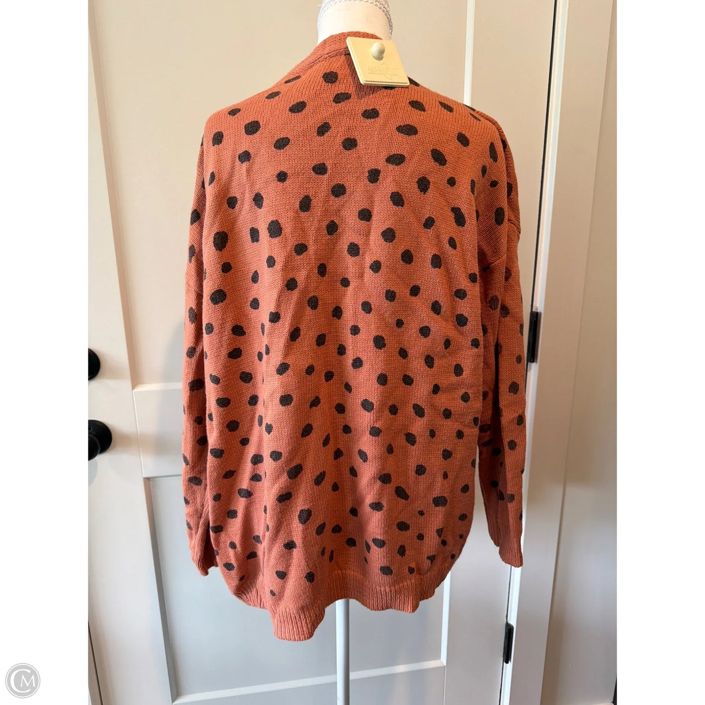 Sweater Cardigan By Umgee In Orange, Size: S