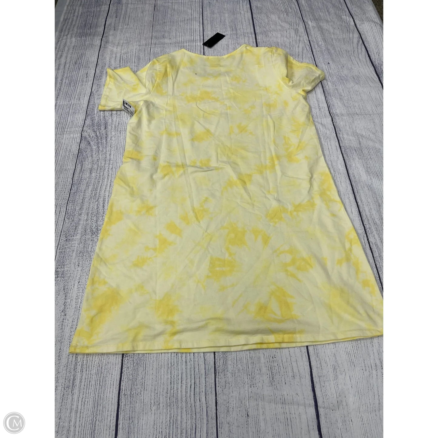 Dress Casual Short By Denim And Company In Yellow, Size: L