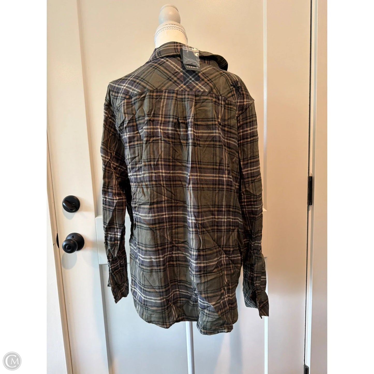 Top Long Sleeve By Torrid In Green, Size: L
