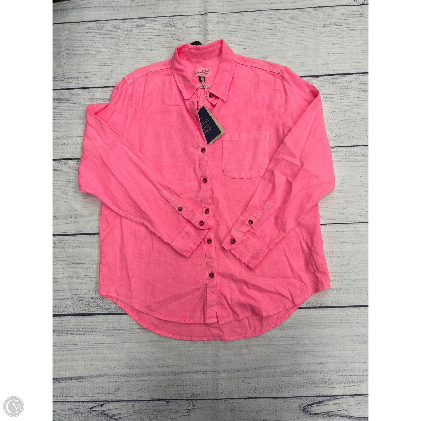 Top Long Sleeve By Universal Thread In Pink, Size: M