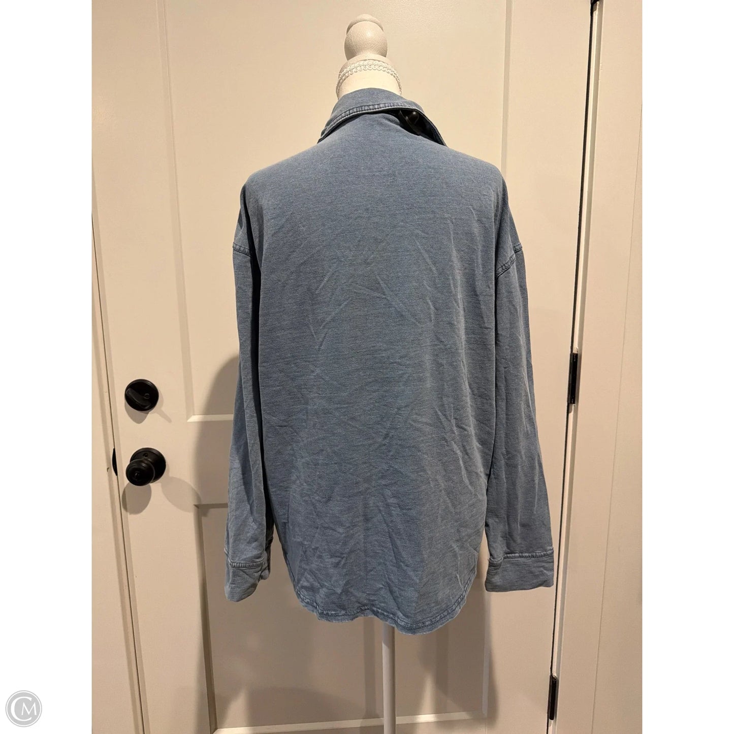Top Long Sleeve By Jane And Delancey In Blue, Size: L