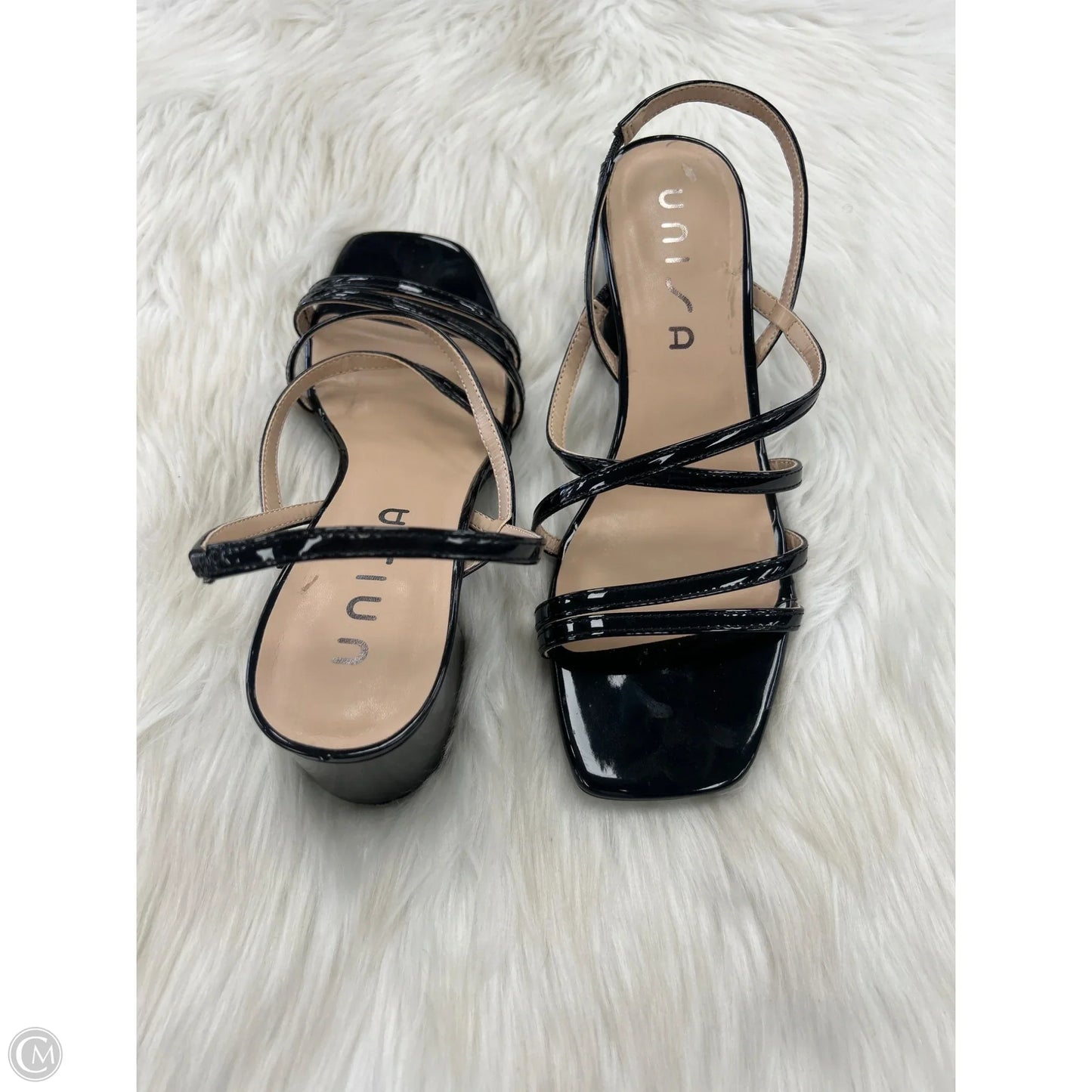 Sandals Heels Block By Unisa In Black, Size: 9