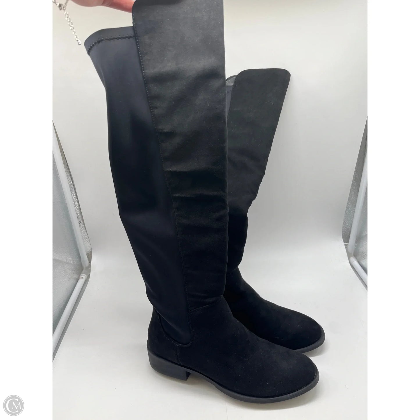 Boots Knee Flats By Metaphor In Black, Size: 8.5