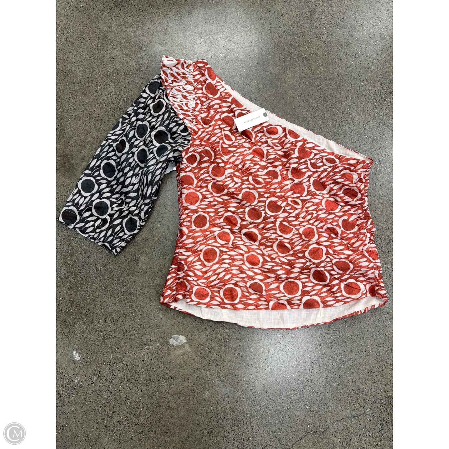Top 3/4 Sleeve By Anthropologie In Orange, Size: 12