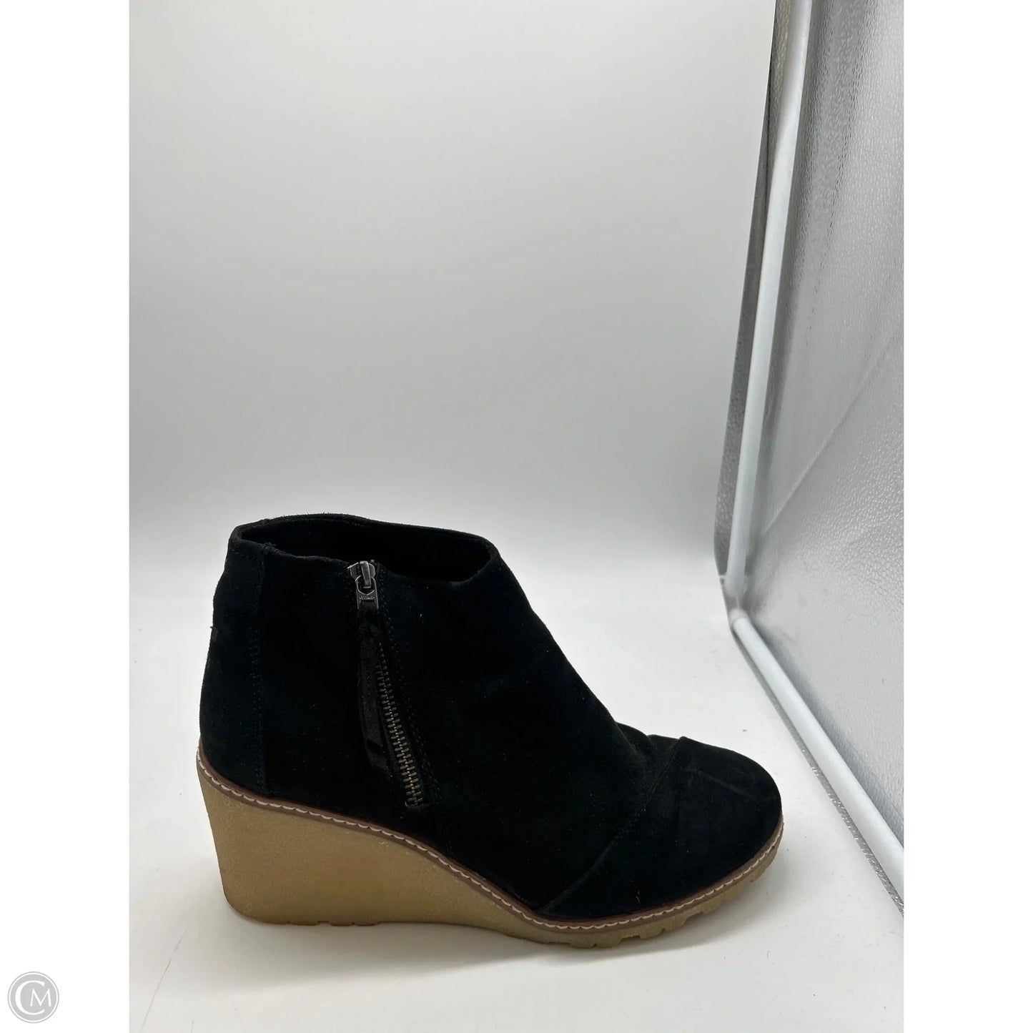 Boots Ankle Heels By Toms In Black, Size: 10