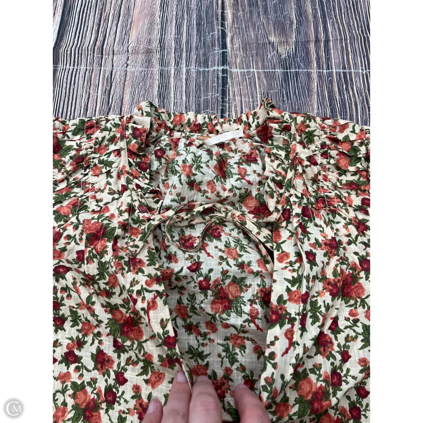 Top Long Sleeve By Free People In Floral Print, Size: S