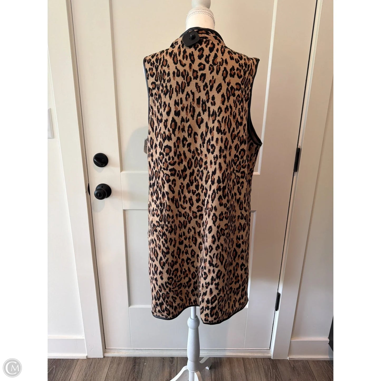 Sweater Cardigan By Jm Collections In Animal Print, Size: 1x