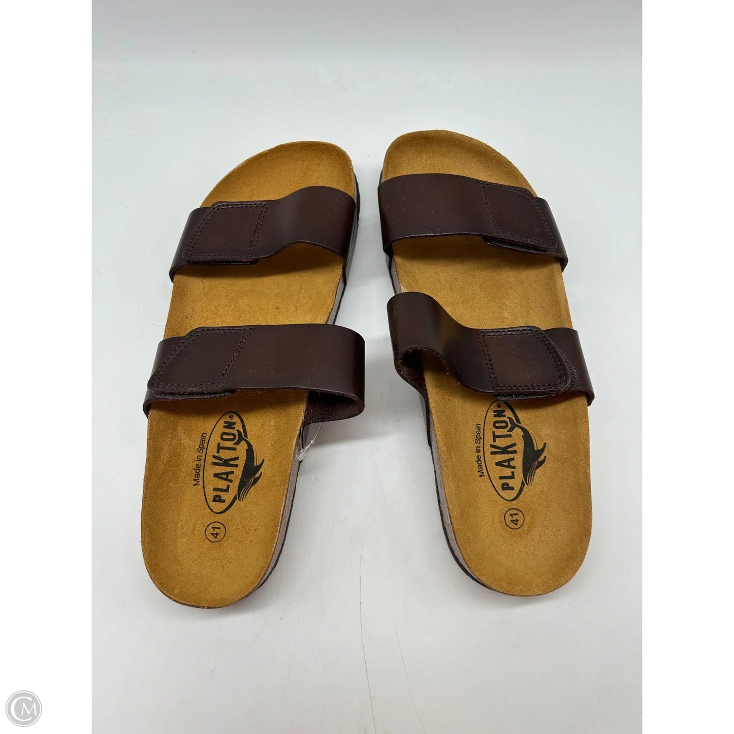 Sandals Flats By Clothes Mentor In Brown, Size: 10