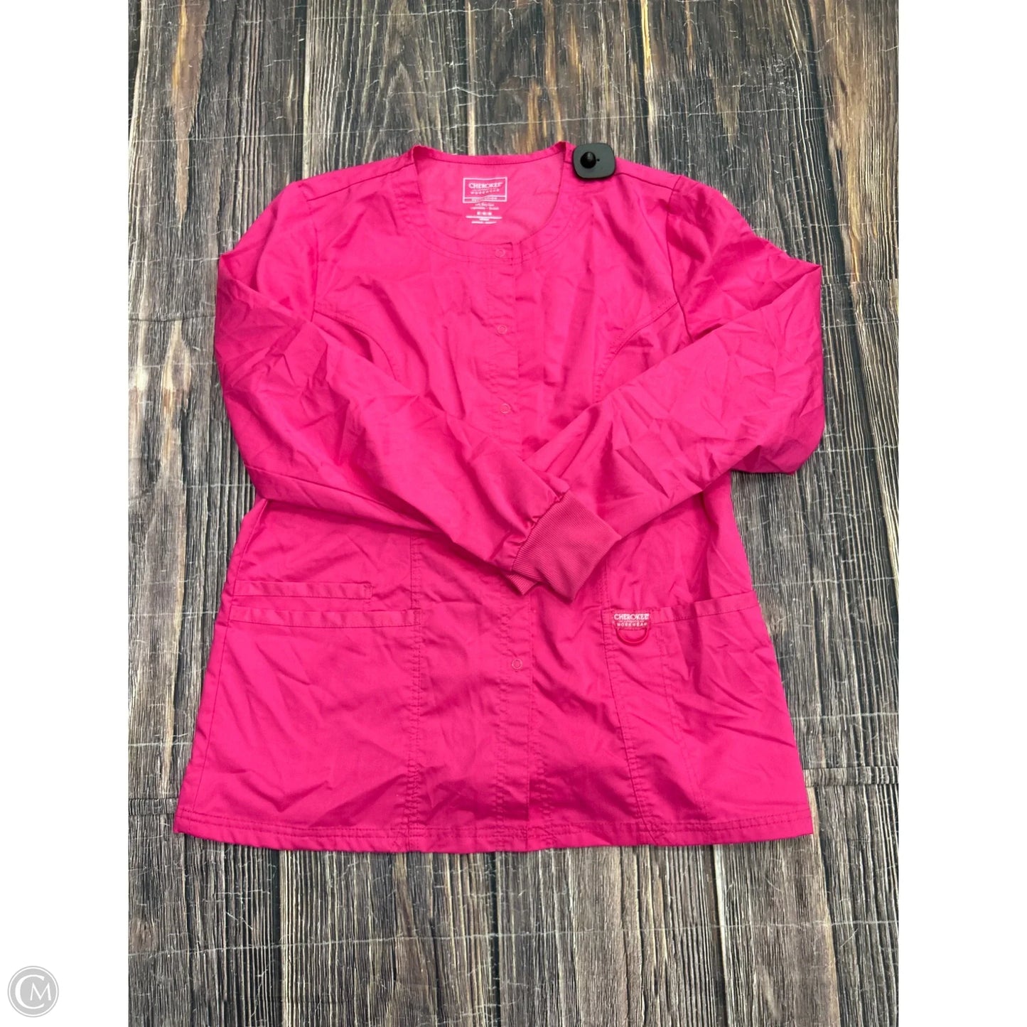 Top Long Sleeve By Cherokee In Pink, Size: M