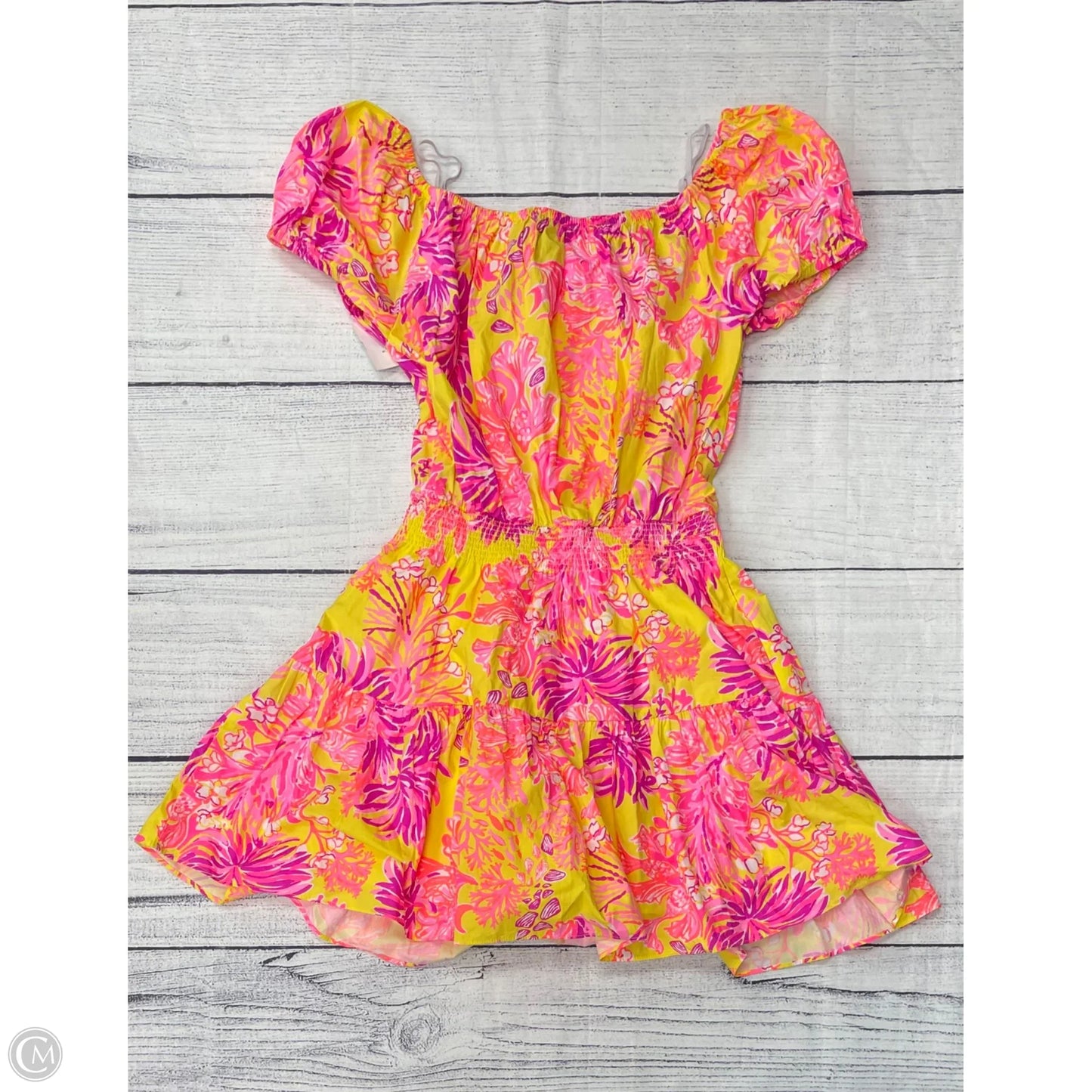 Dress Designer By Lilly Pulitzer In Yellow, Size: L