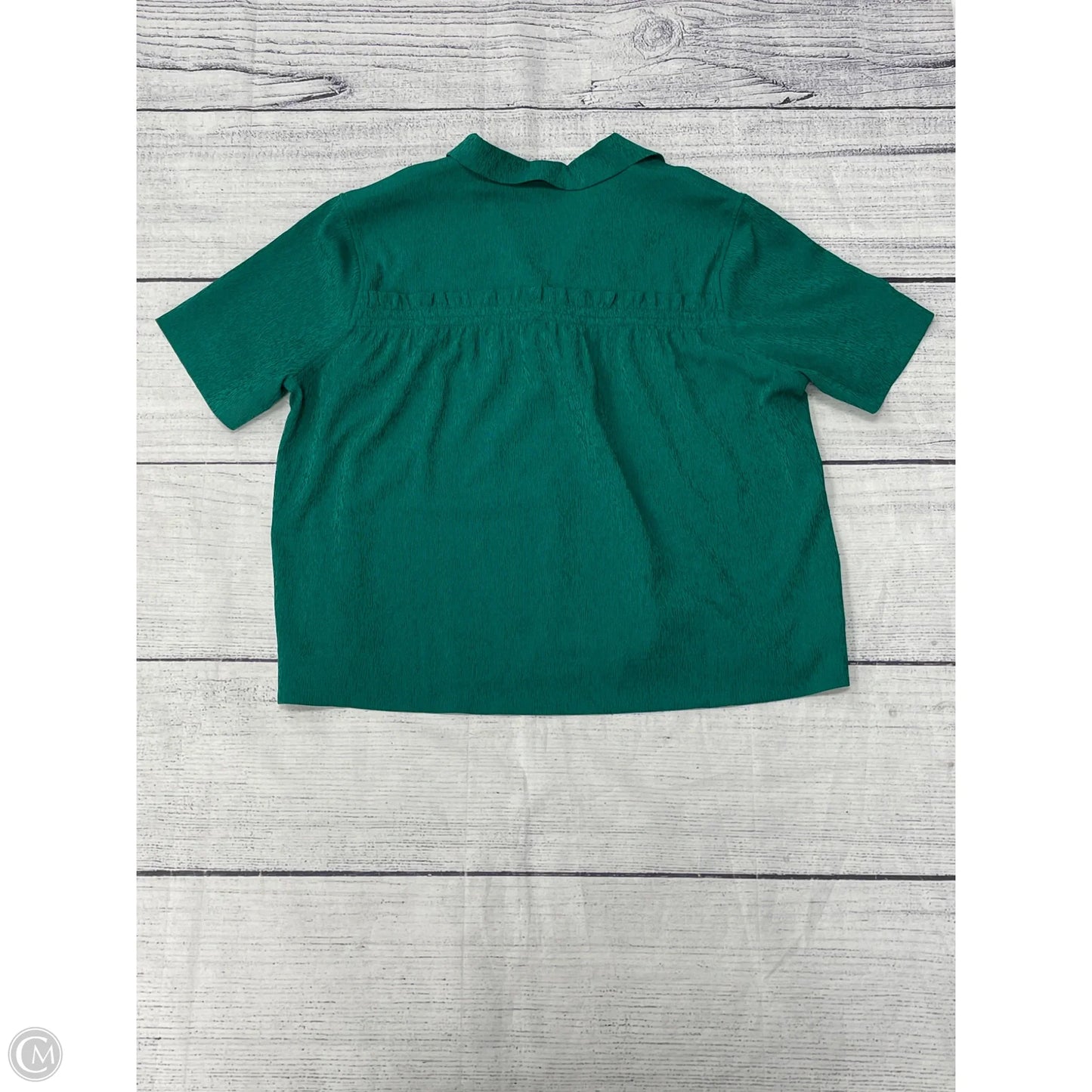 Top Short Sleeve By Athleta In Green, Size: M