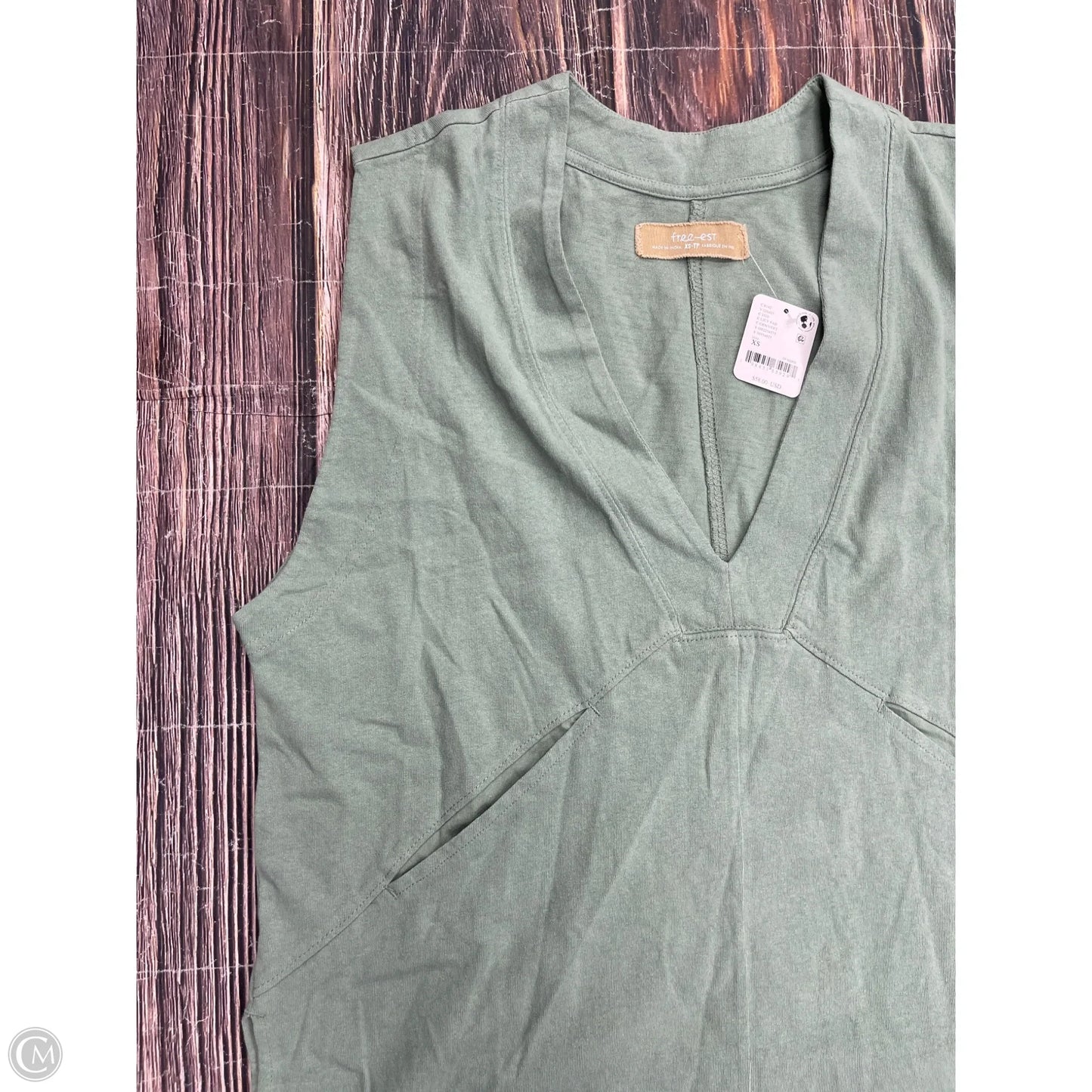 Tunic Sleeveless By Free People In Green, Size: Xs