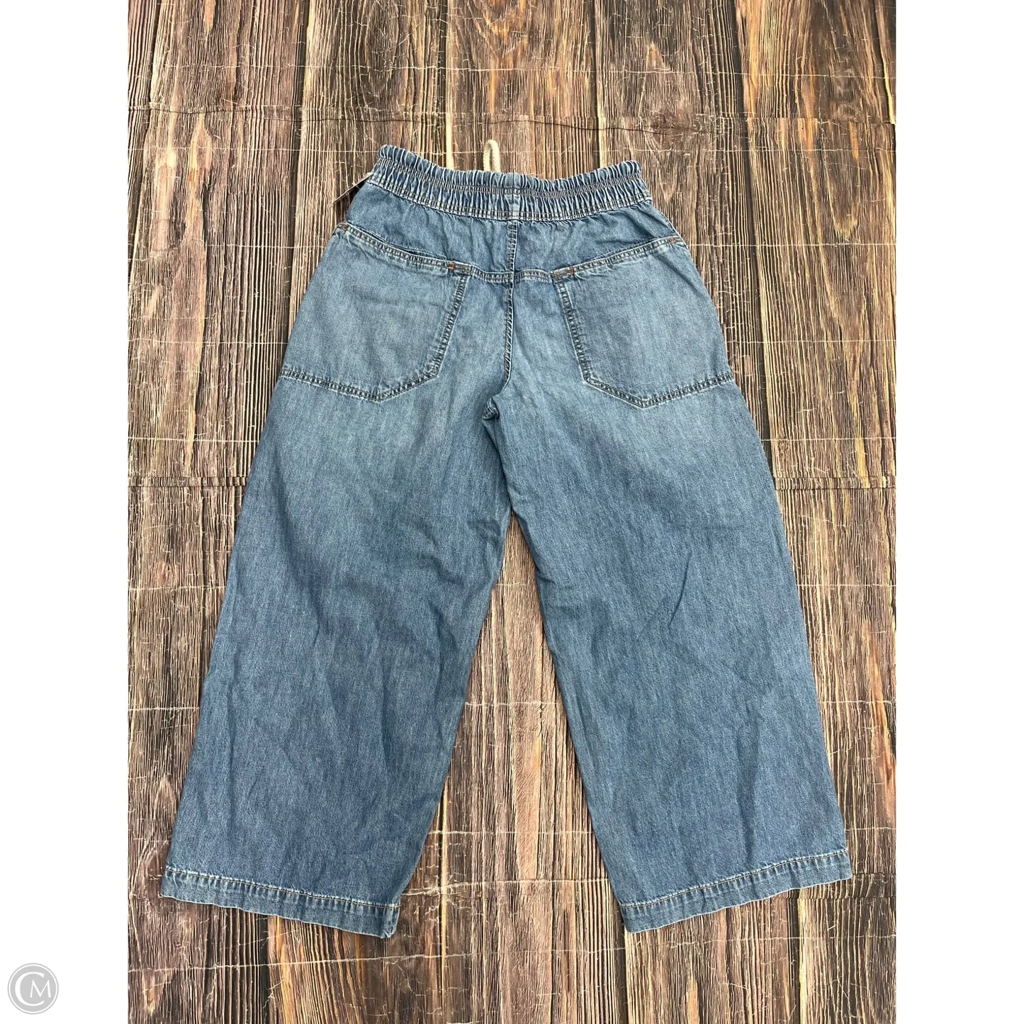 Jeans Wide Leg By We The Free In Blue Denim, Size: Xs