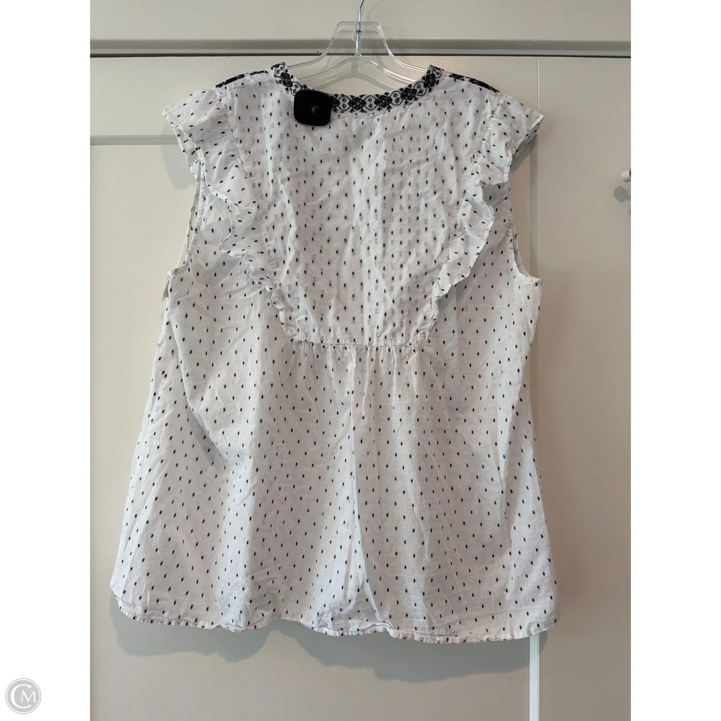 Top Sleeveless By Loft In White, Size: 20