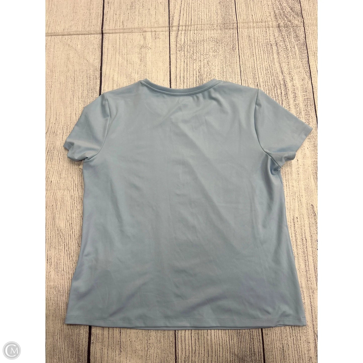 Top Short Sleeve Basic By Calvin Klein In Blue, Size: M