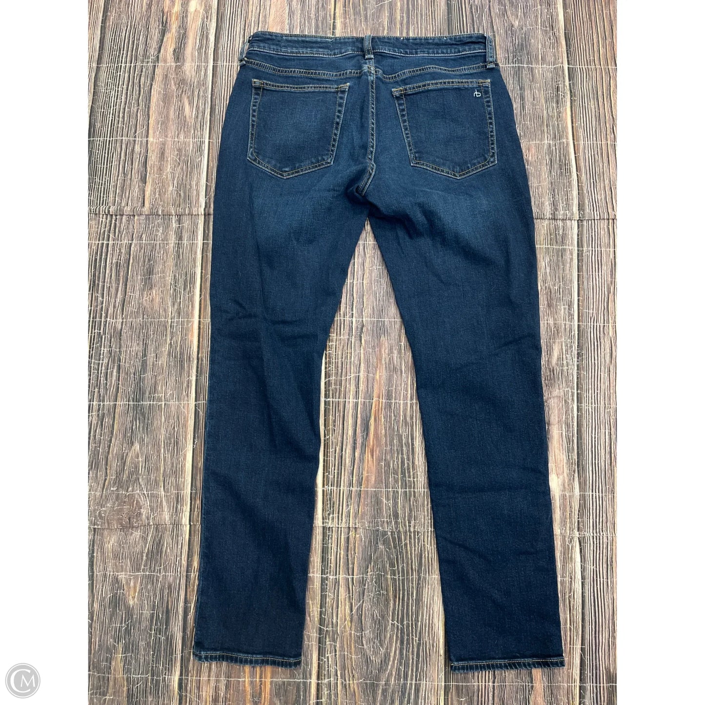 Jeans Skinny By Rag And Bone In Blue Denim, Size: 4