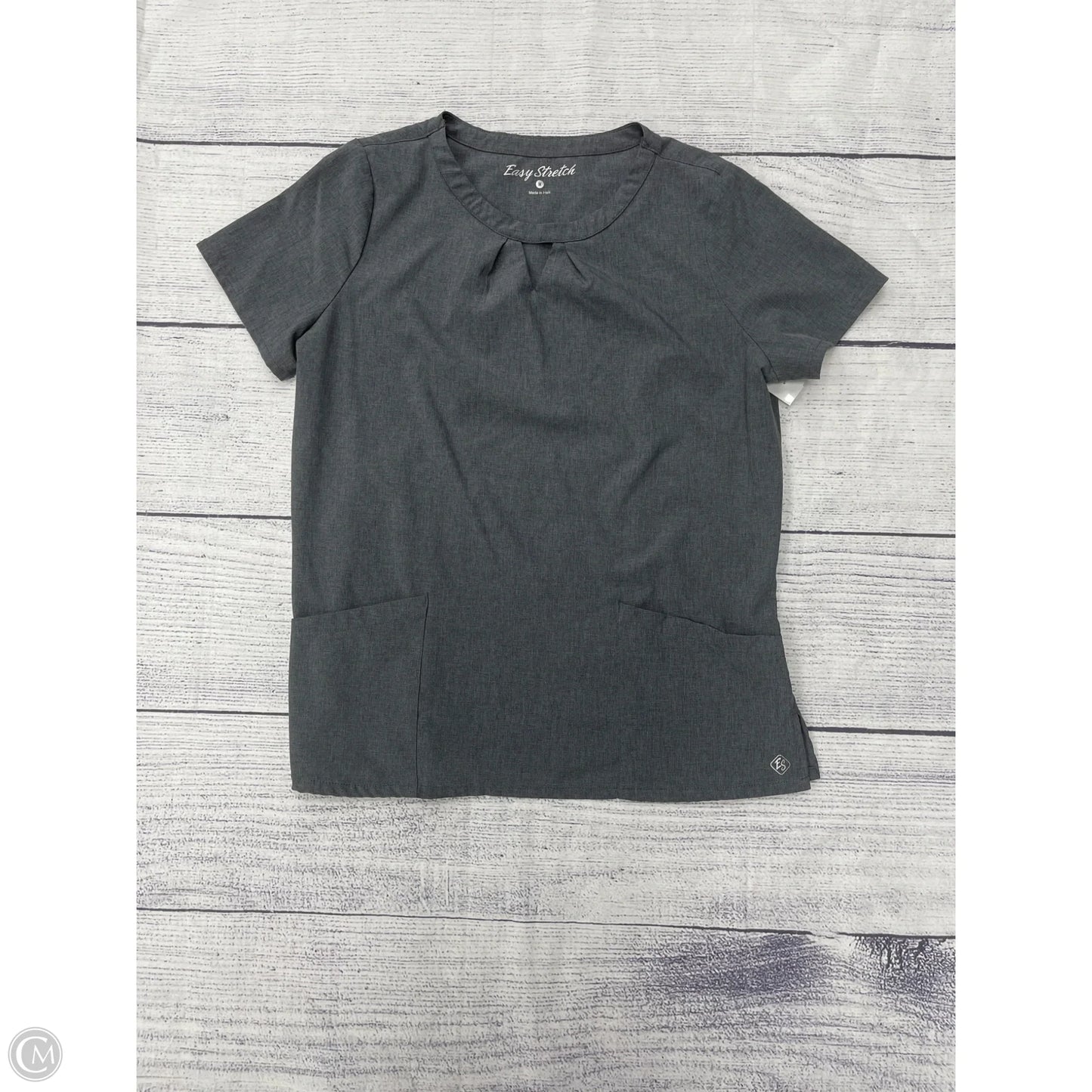 Top Short Sleeve By Clothes Mentor In Grey, Size: M