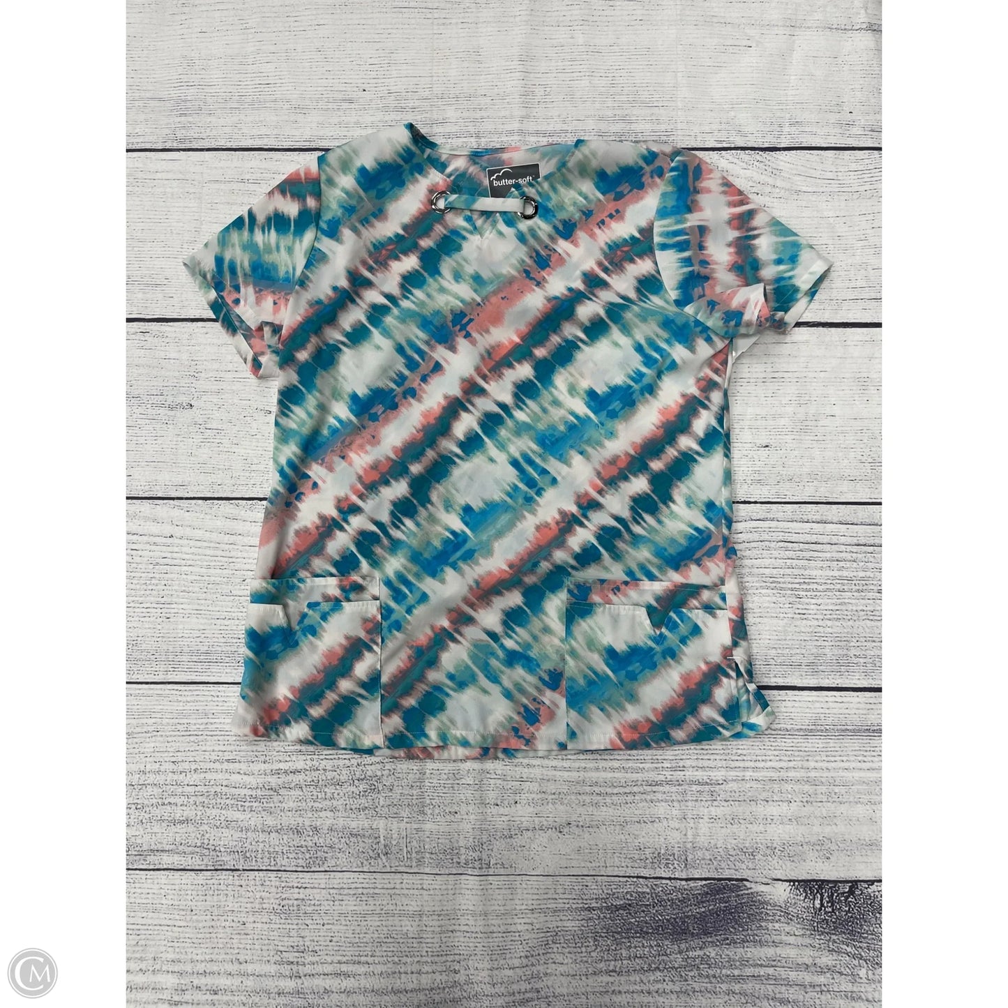 Top Short Sleeve By Clothes Mentor In Blue, Size: M