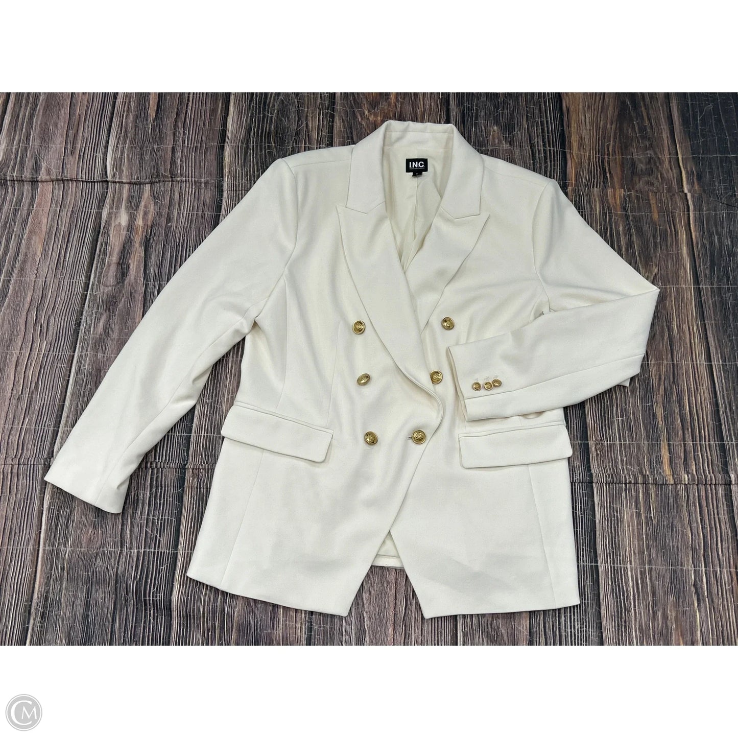 Blazer By Inc In Cream, Size: Xl
