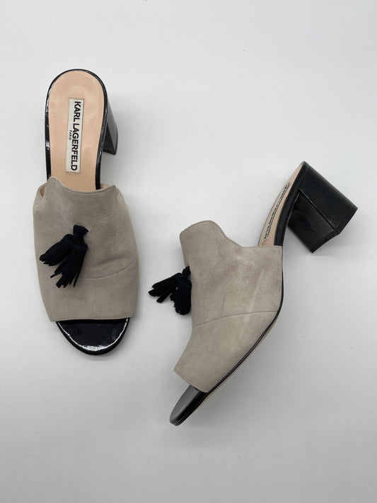 Sandals Heels Block By Karl Lagerfeld  Size: 9