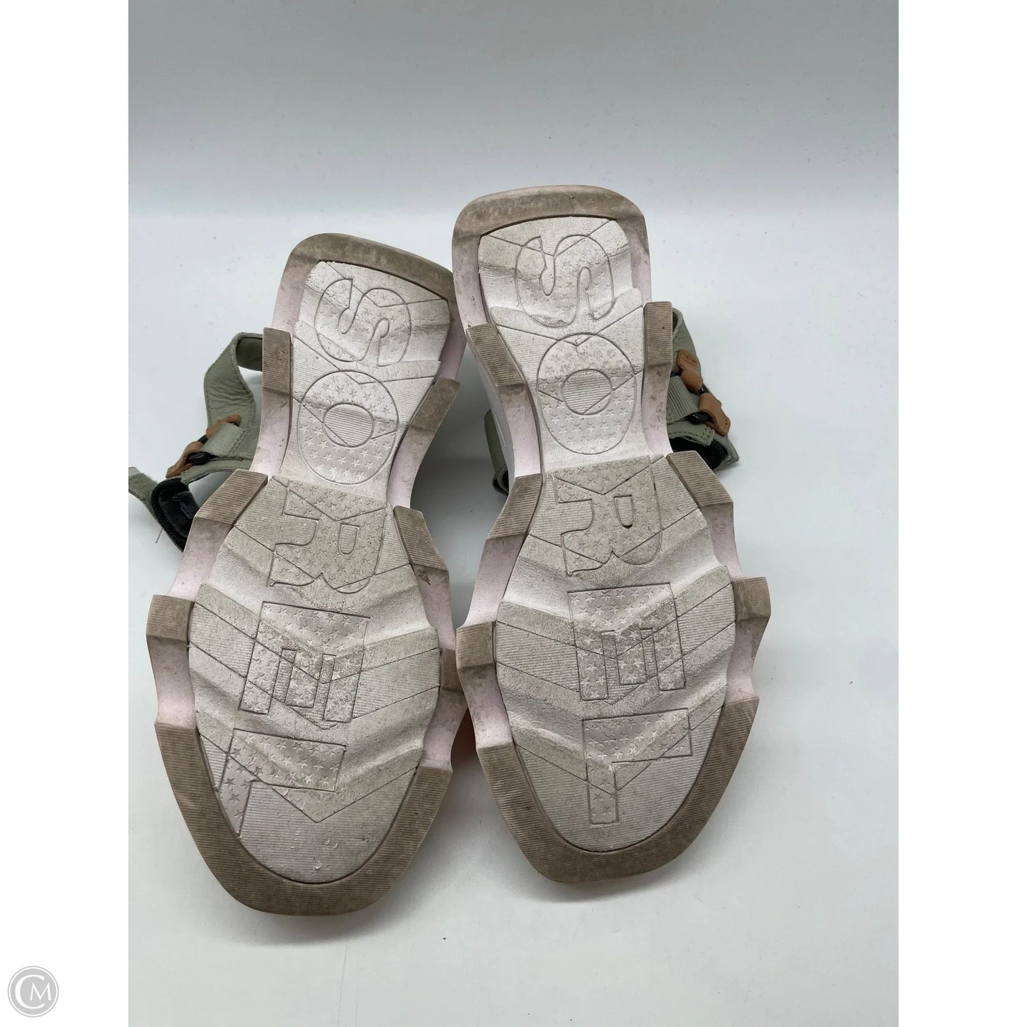 Sandals Heels Block By Sorel In Orange, Size: 10