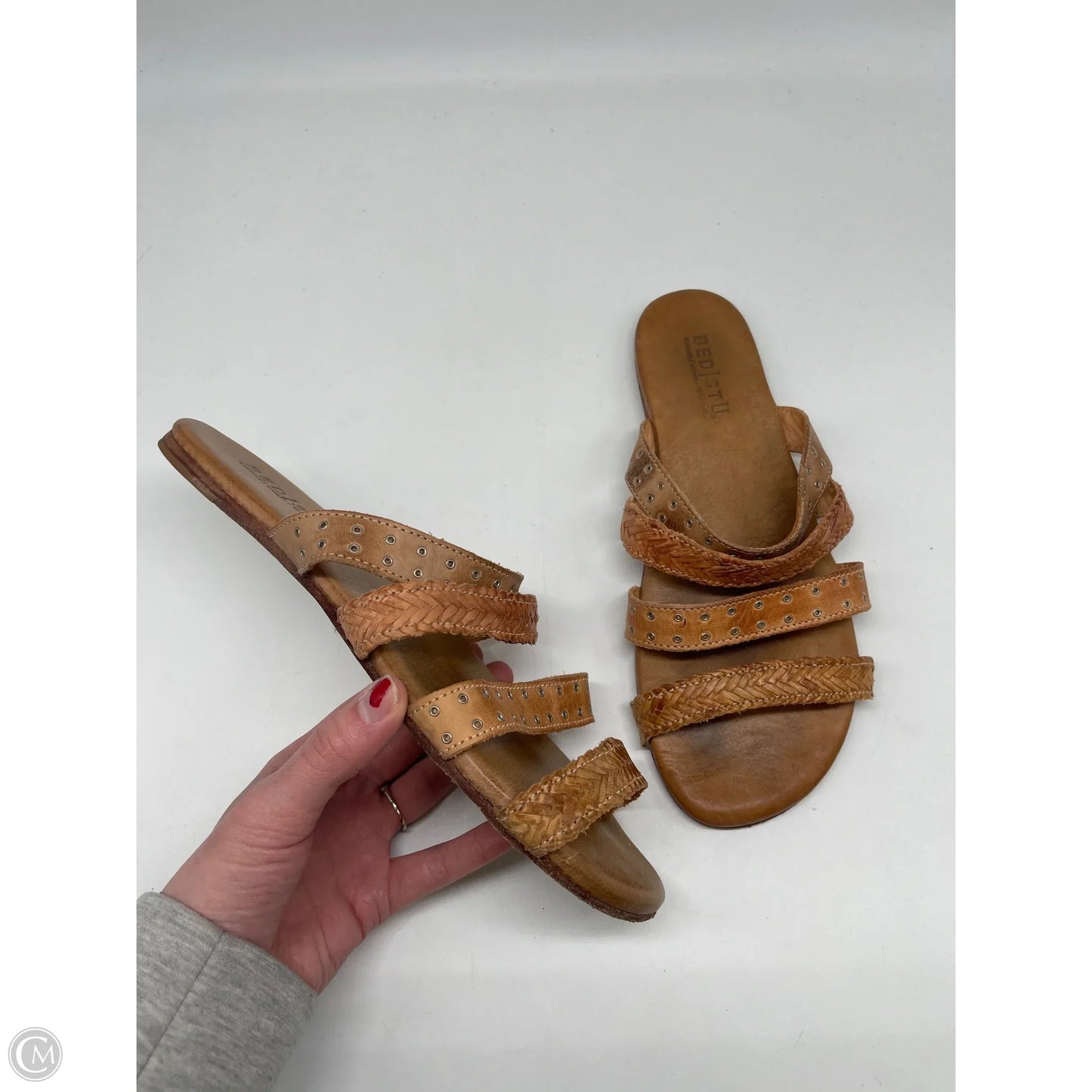 Sandals Flats By Bed Stu In Tan, Size: 10