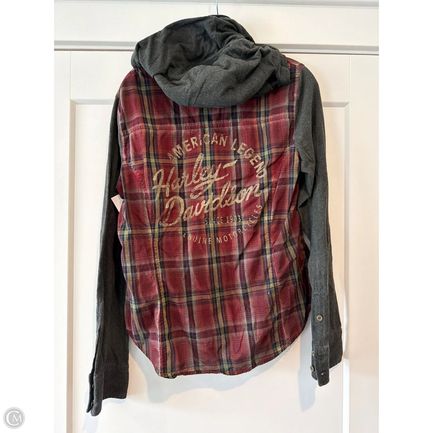 Top Long Sleeve By Harley Davidson In Red, Size: L
