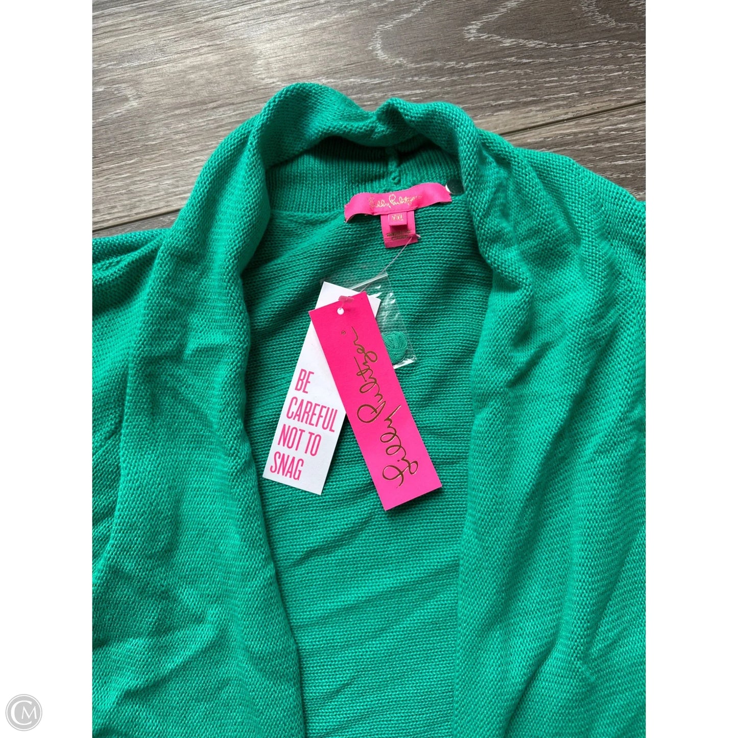 Cardigan Designer By Lilly Pulitzer In Green, Size: 1x