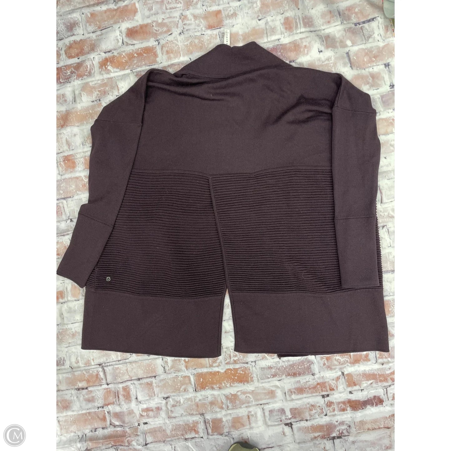 Sweater Cardigan By Lululemon In Purple, Size: 8