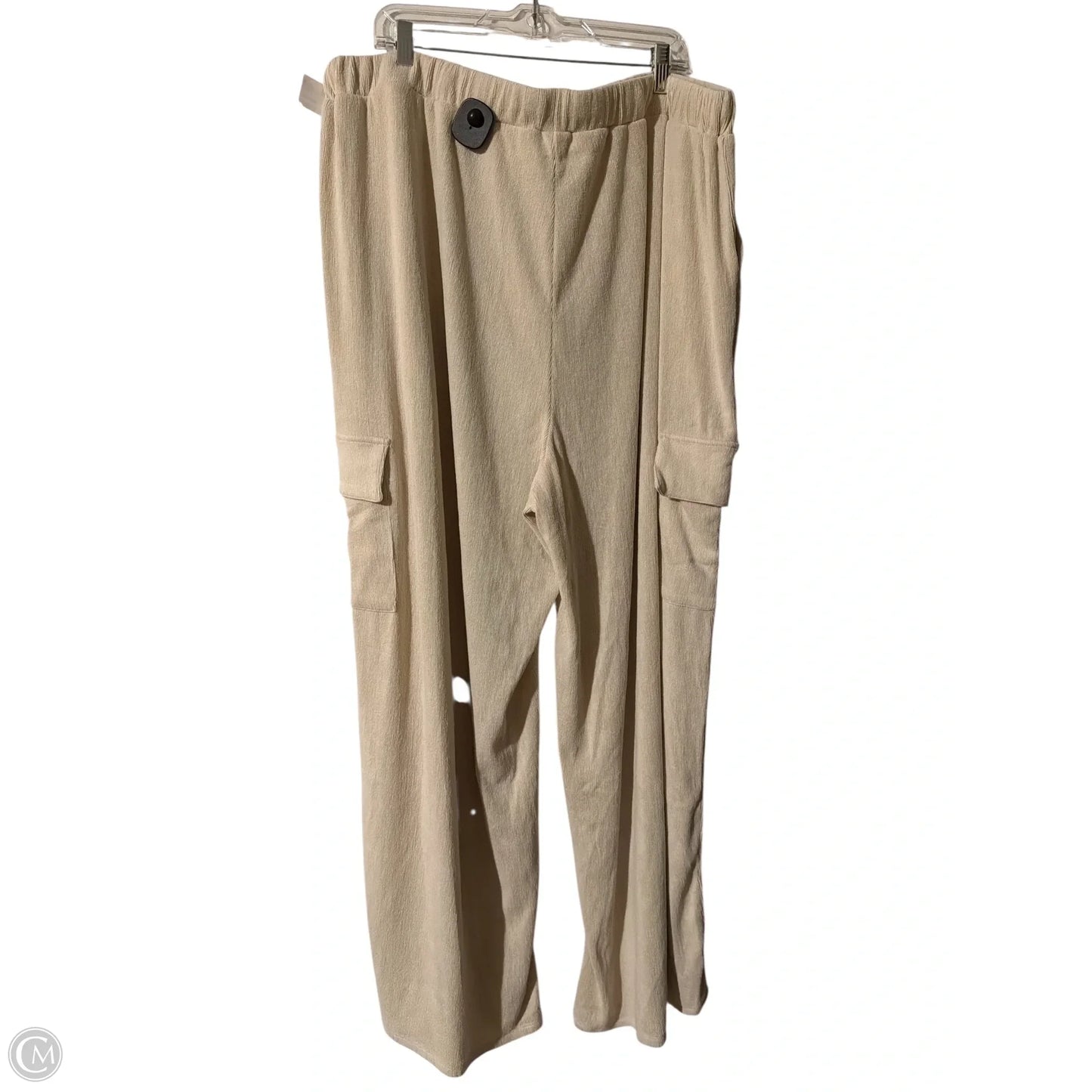 Pants Lounge By Gilli In Cream, Size: 3x