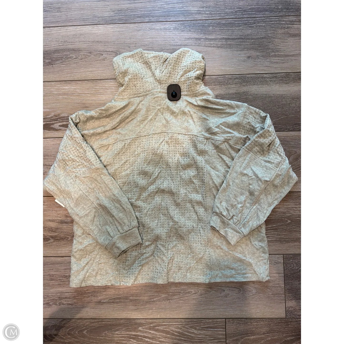 Top Long Sleeve By Democracy In Green, Size: 1x