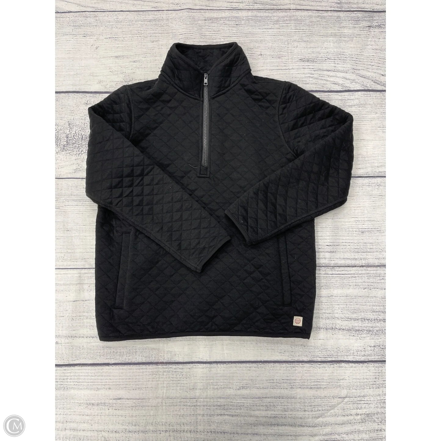 Sweatshirt Collar By Marine Layer In Black, Size: S