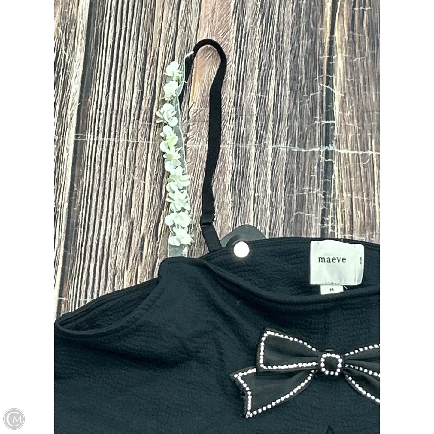 Top Sleeveless By Maeve In Black, Size: M