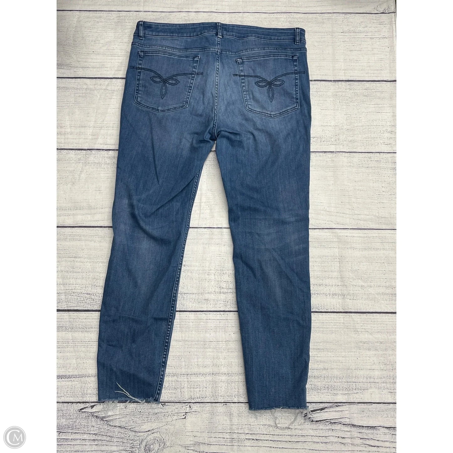 Jeans Straight By Ted Baker In Blue, Size: 18