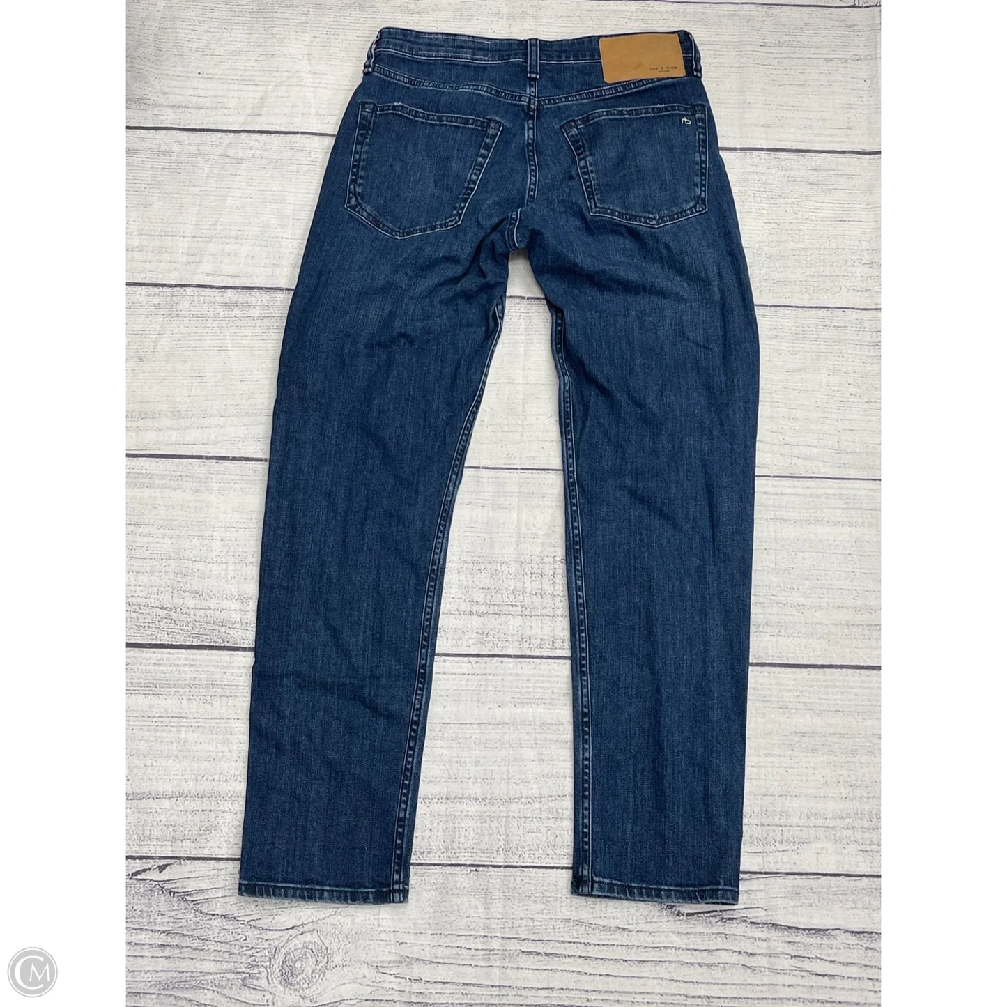 Jeans Straight By Rag And Bone In Blue, Size: 0