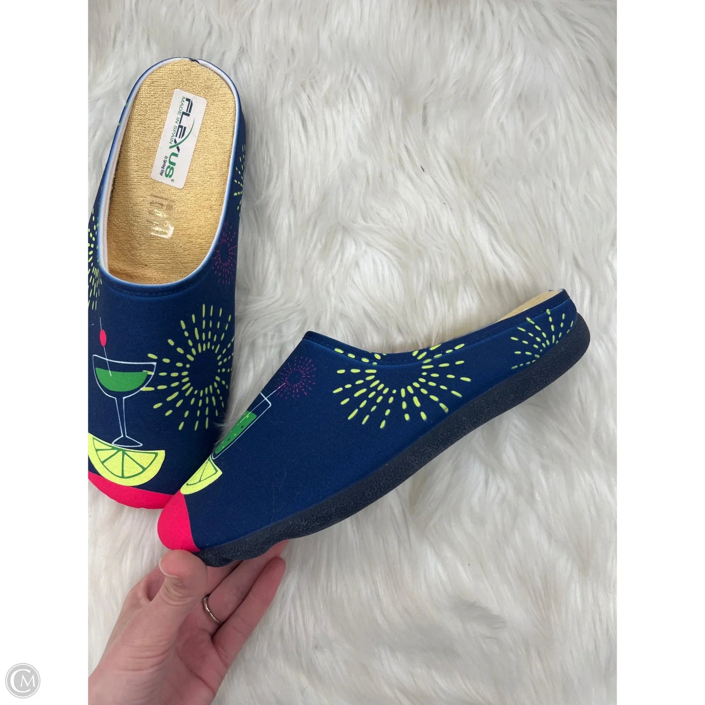 Shoes Flats By Clothes Mentor In Blue, Size: 10.5