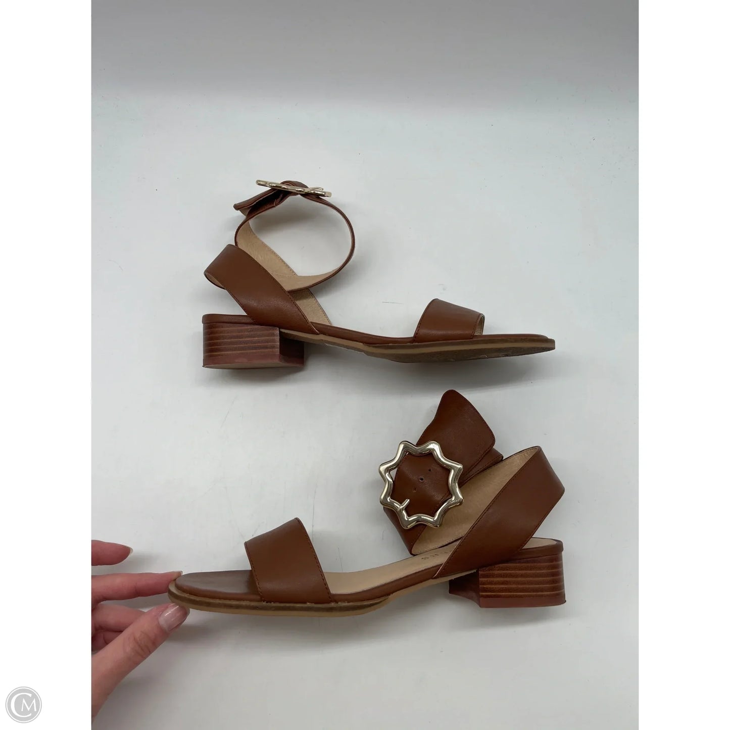 Sandals Heels Block By Jack Rogers In Brown, Size: 7