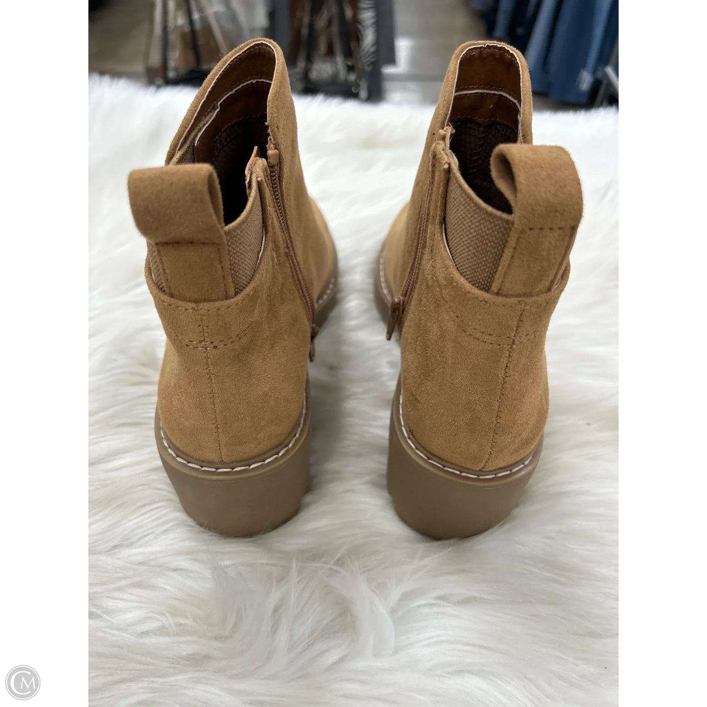 Boots Ankle Heels By White Mountain In Brown, Size: 8