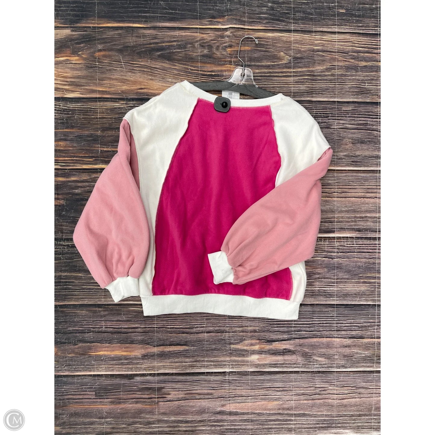 Sweatshirt Crewneck By Clothes Mentor In Pink, Size: L