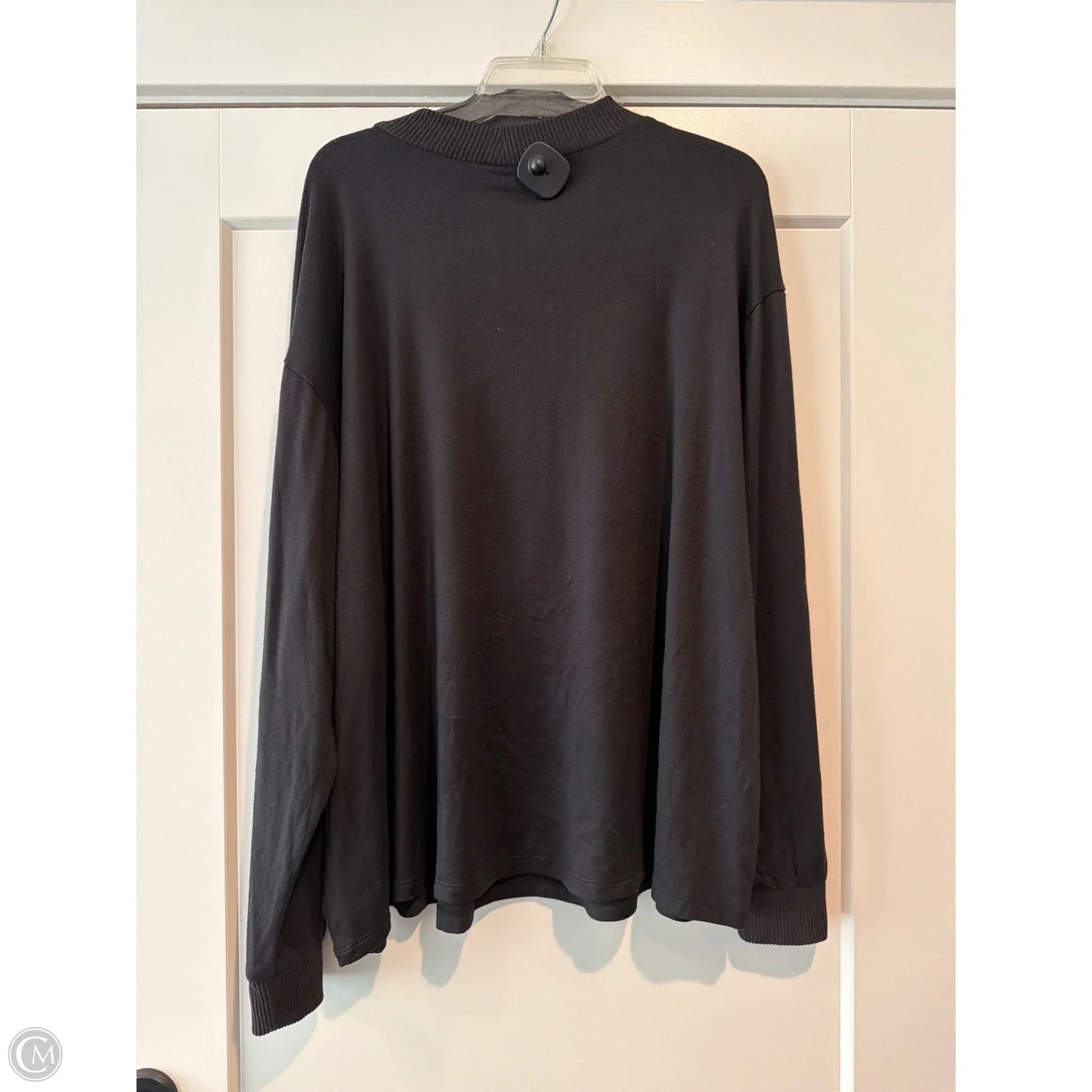 Top Long Sleeve By Ana In Black, Size: 3x