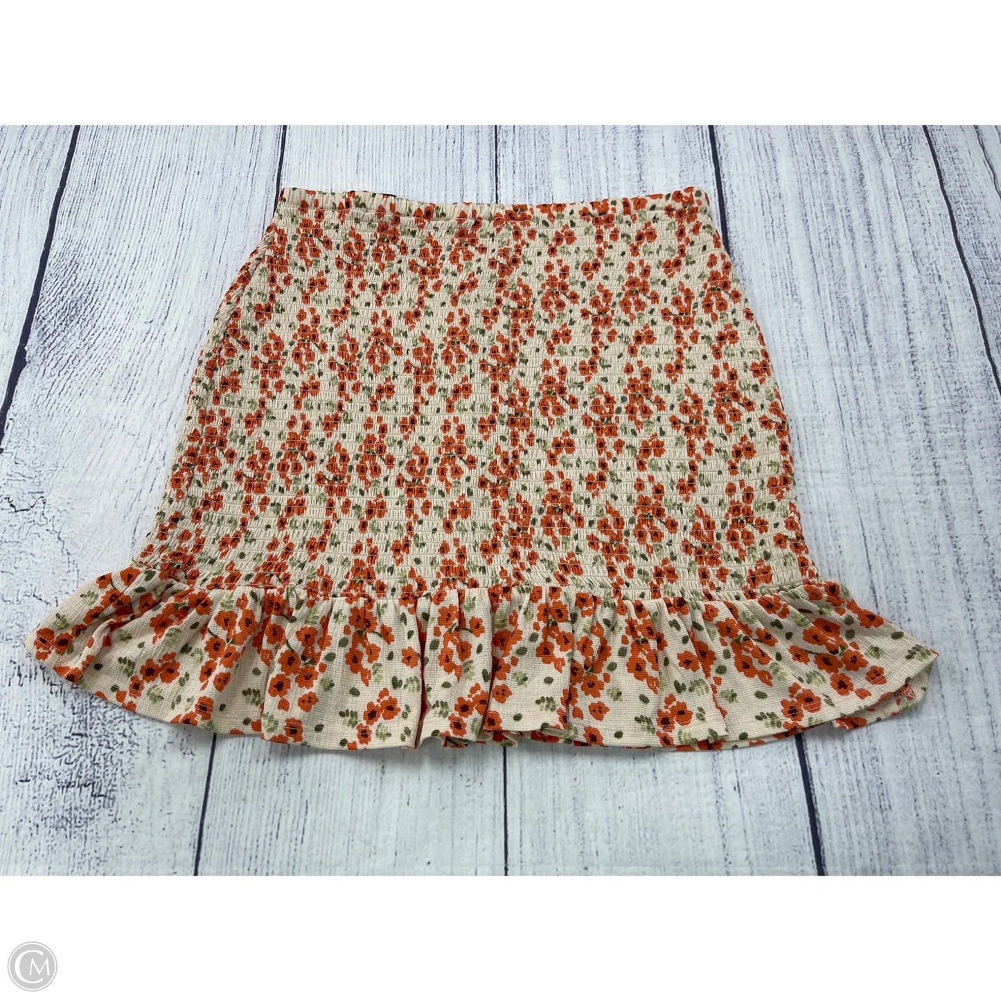 Skirt Midi By Cato In Orange, Size: L