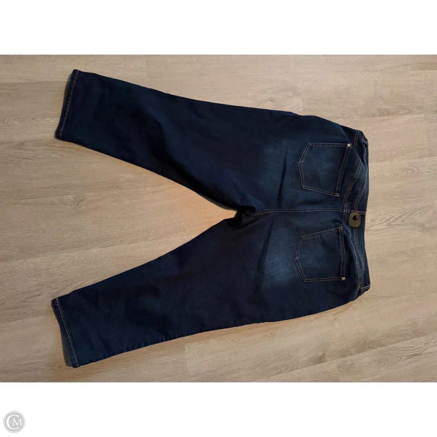Jeans Cropped By Cato In Blue Denim, Size: 22