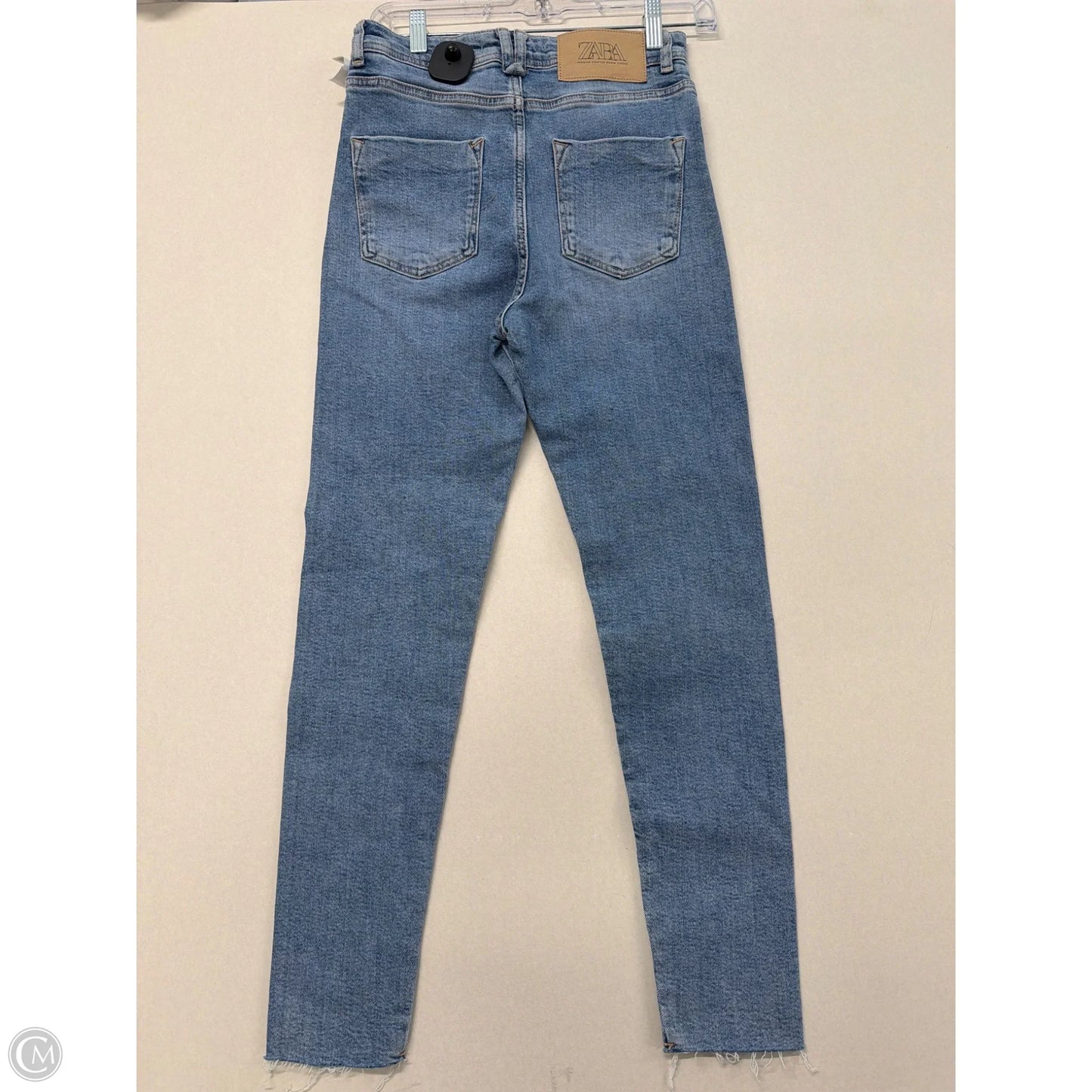 Jeans Skinny By Zara In Blue Denim, Size: 6