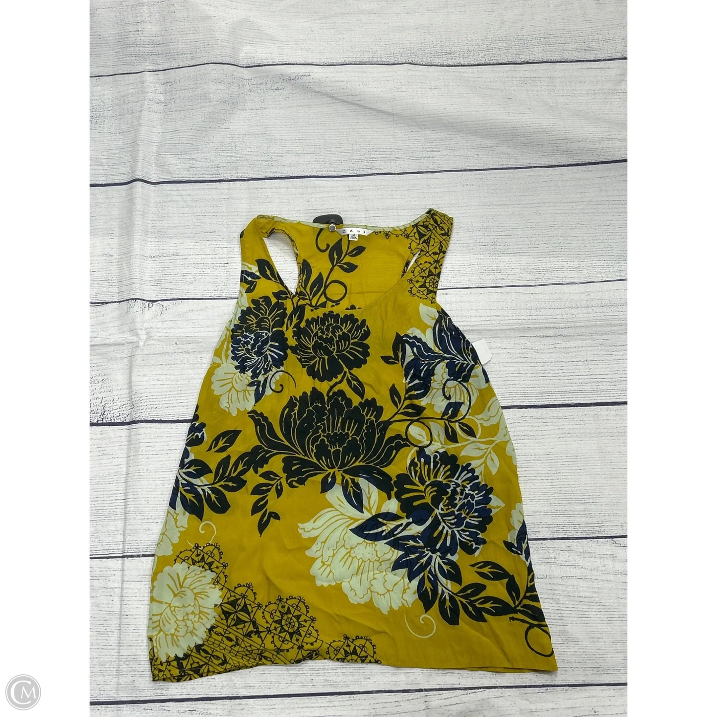 Tank Top By Cabi In Yellow, Size: M