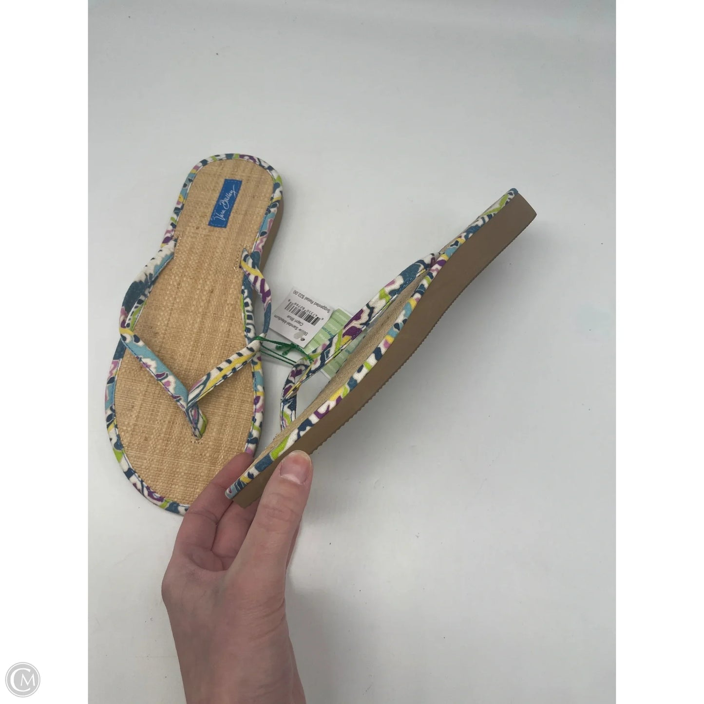 Sandals Flip Flops By Vera Bradley In Tan, Size: 8