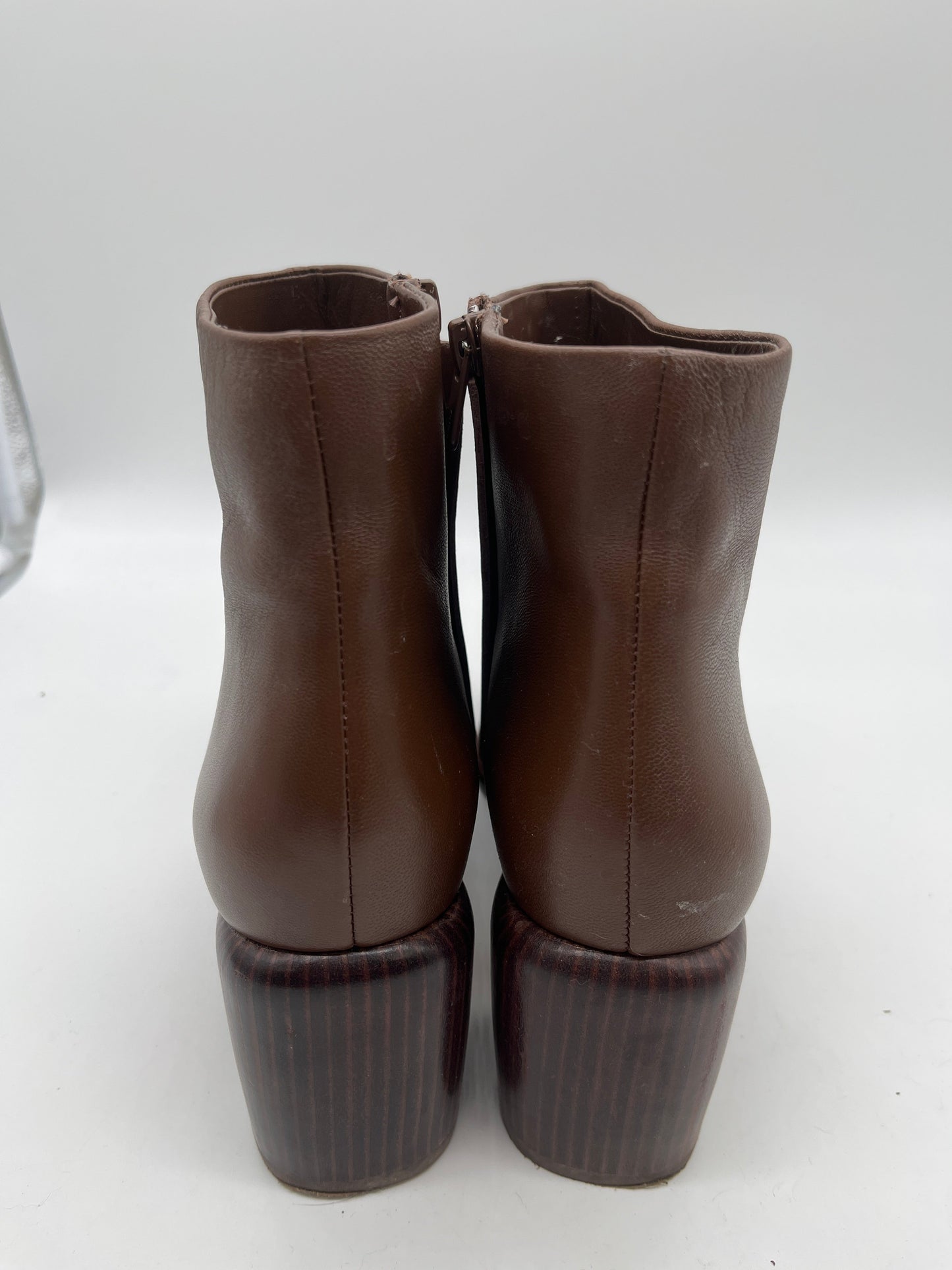 Boots Ankle Heels By Vince In Brown, Size: 10